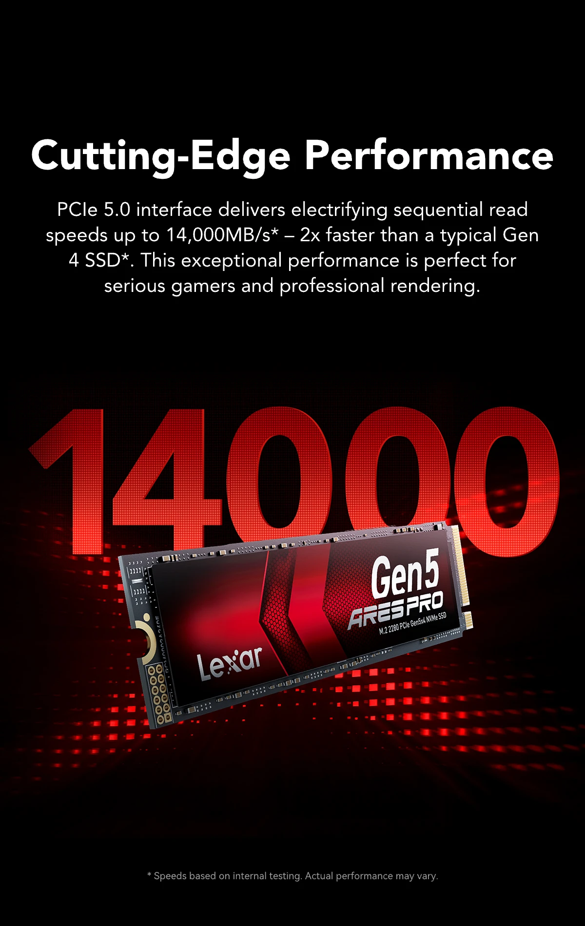 Lexar ARES PRO M.2 2280 PCIe 5.0 NVMe SSD | Lexar Global